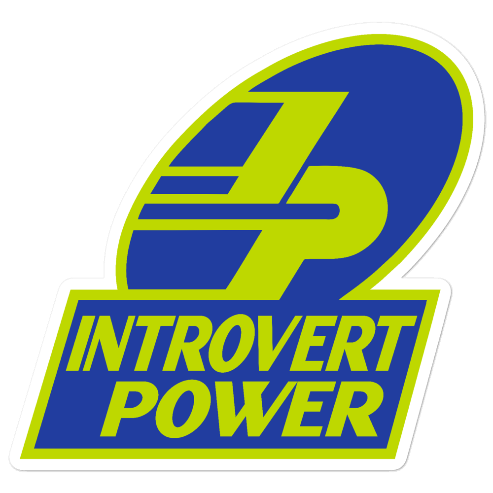 Introvert Power Sticker